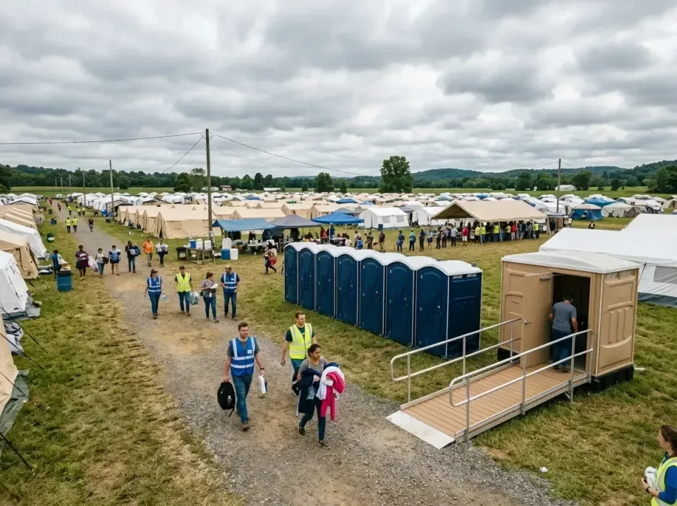 disaster-relief-camp-restrooms-010 — frequently asked questions, Dumpster & Portable Bathrooms Rental in Fair Lakes, VA